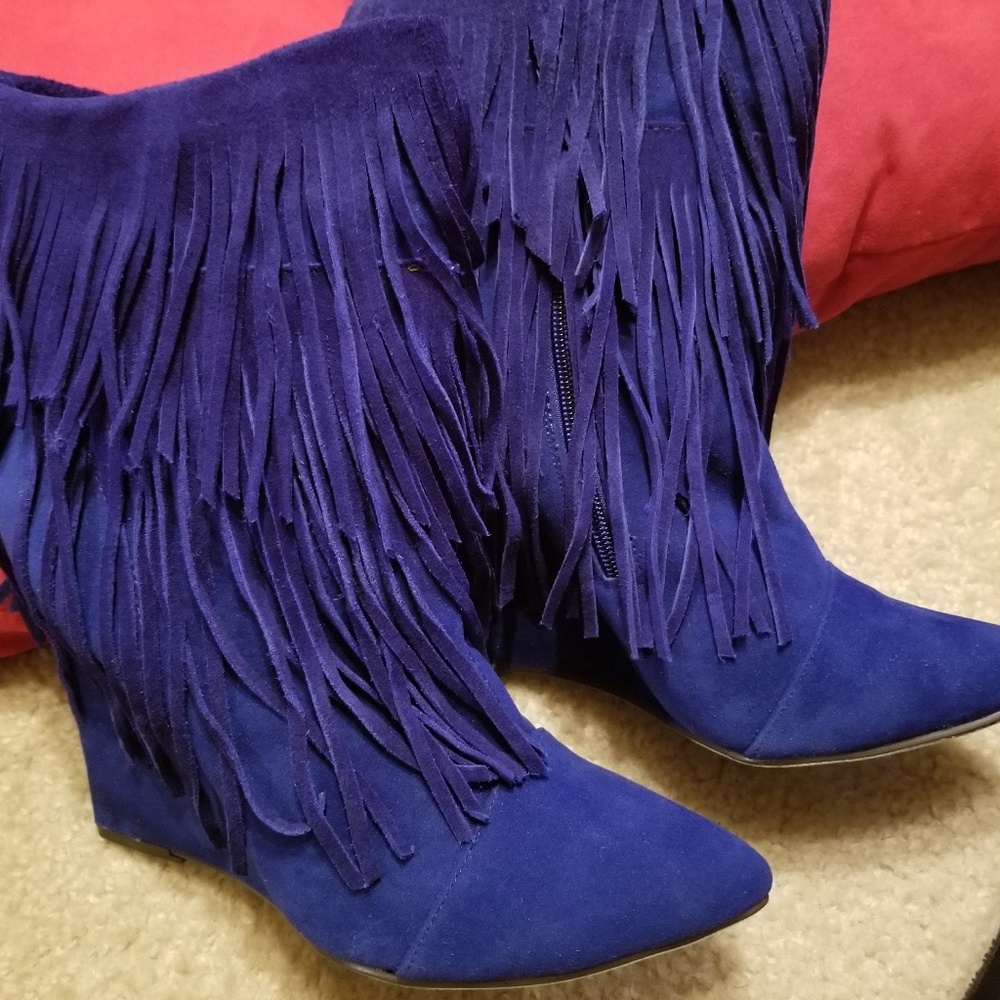 Beautiful Royal blue  booties